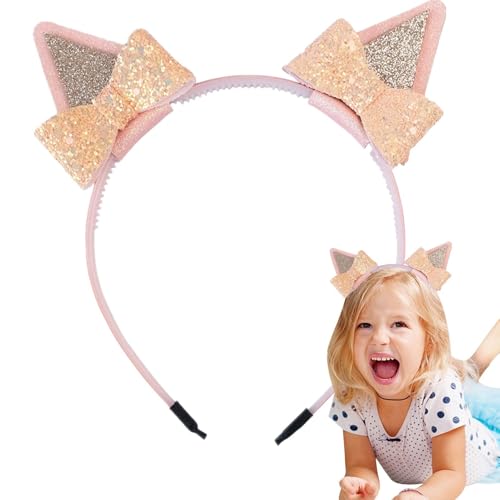 Kinderköpfe für Kinder- Doppelplüsch-Welpen Verkleidungs-Zubehör, niedliches Hunde-Headset | Tierohren für Verkleidung, Cosplay, Geburtstagsfeier, h von Generic