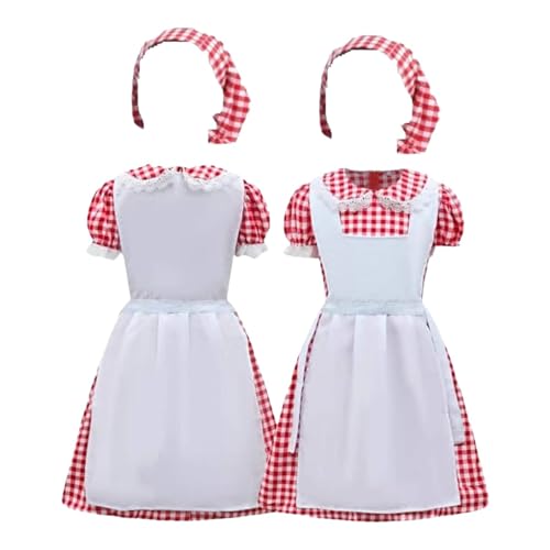 Kinderkostüm Mittelalterliche Magd, Kleid, Gastwirtin, Hausmädchen, Verkleidung, Karneval von Generic