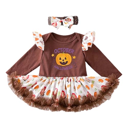 Kinderpullover Für Mädchen 140 Halloween-Outfit-Set für Babymädchen, süßes Kürbis-Langarmkleid mit Schuhen, 3-teiliges Kostüm für Kleinkinder von 0 bis 24 Monaten, Party, Urlaub, Verkleidung Kinderpullover Für Mädchen 140 Halloween-Outfit-Set für Babymädchen, süßes Kürbis-Langarmkleid mit Schuhen, 3-teiliges Kostüm für Kleinkinder von 0 bis 24 Monaten, Party, Urlaub, Verkleidung von Generic