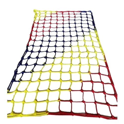 Kindersicherheitsnetz, Balkon Fensterdeck Treppenschutzzaun Zaunnetz, Nylon Geflochtenes, Kletternetz für Gartenpflanzen(10mm*8cm,2X2m/6.6X6.6ft) von Generic