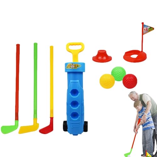 Kinderspielzeug Golfset, Outdoor-Verbessern Sie Koordination und Interesse-Übungsspiel mit Trainingsgolfbällen Schlägerausrüstung, Golfspielzeug-Set für und Mädchen Kinderspielzeug Golfset, Outdoor-Verbessern Sie Koordination und Interesse-Übungsspiel mit Trainingsgolfbällen Schlägerausrüstung, Golfspielzeug-Set für und Mädchen von Generic