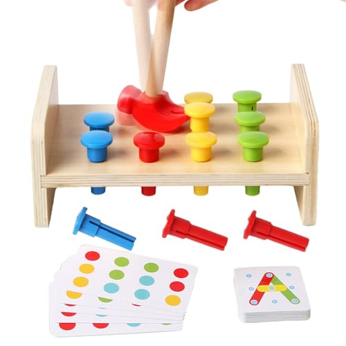Kinderspielzeug mit Hammer und Nägeln, Holzhämmerbank, Kinderhämmerspielzeug, Holzmaterial, Kinderpädagogisches Spielzeug für Ostern, Weihnachten, Geburtstag Kinderspielzeug mit Hammer und Nägeln, Holzhämmerbank, Kinderhämmerspielzeug, Holzmaterial, Kinderpädagogisches Spielzeug für Ostern, Weihnachten, Geburtstag von Generic