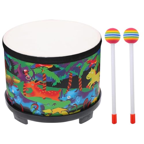 Kindertrommel – vielseitige 2-Schläger Babytrommel | -Leertrommel | Percussion-Instrumente für ansprechende Musikspiel, Frühlernen und Kinderentwicklung von Generic