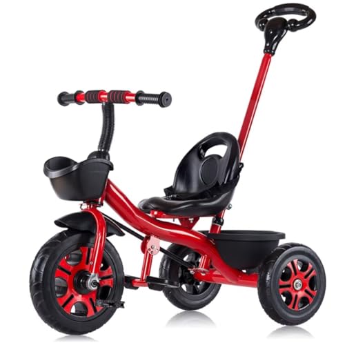 Kinderwagen mit 3 Rädern, Dreirad mit Pedalen, Dreirad mit verstellbarem Sitz, Sitz mit Gurt von Generic