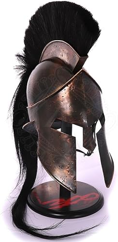 King Leonidas Spartan Armor Helm | Ancient Warrior 300 Movie Spartan Helm für LARP und Cosplay | Halloween-Kostüm für Herren King Leonidas Spartan Armor Helm | Ancient Warrior 300 Movie Spartan Helm für LARP und Cosplay | Halloween-Kostüm für Herren von Generic