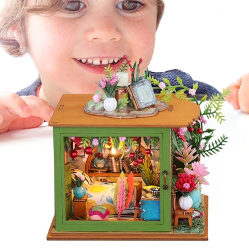 Kit für winzige Häuser, Puppenhäuser für Erwachsene, handgefertigtes Miniatur-Zimmermodell | Fiktion Spiele, Puppenhäuser Bausatz, Lernspielzeug Kit für winzige Häuser, Puppenhäuser für Erwachsene, handgefertigtes Miniatur-Zimmermodell | Fiktion Spiele, Puppenhäuser Bausatz, Lernspielzeug von Generic