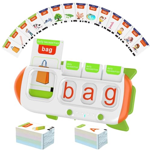 Klanglernspielzeug, zweisprachige Maschine für die Früherziehung – zweisprachige Flash-Karten, interaktives Lernspielzeug Pocket Speech Buddy mit 162 Karten für Kinder für Mate Schule Klanglernspielzeug, zweisprachige Maschine für die Früherziehung – zweisprachige Flash-Karten, interaktives Lernspielzeug Pocket Speech Buddy mit 162 Karten für Kinder für Mate Schule von Generic