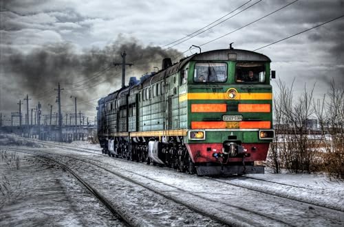 Klassische Puzzles 1000 Teile Eisenbahnstrecke Lokomotive Dampflokomotive Russland 75 * 50Cm Klassische Puzzles 1000 Teile Eisenbahnstrecke Lokomotive Dampflokomotive Russland 75 * 50Cm von Generic