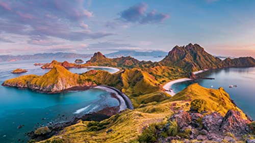 Klassische Puzzles 1000 Teile Labuan Bajo Auf Der Insel Flores, Komodo-Nationalpark, Indonesien 75 * 50Cm von Generic