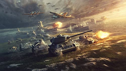 Klassische Puzzles 1000 Teile Panzer Und Flugzeuge In Der Ebene, Panzerschlacht, Flugzeugschlacht 75 * 50Cm von Generic