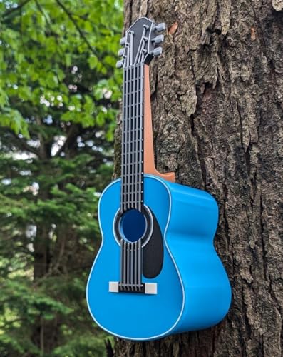 Klassisches Gitarren-Vogelhaus, 13 x 9,9 x 24,9 cm, Musik-Thema, Gartendekoration, Vogelhaus für kleine Vögel, wetterbeständiges PETG-Design von Generic