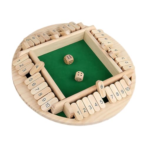 Klassisches Kneipenbrettspiel – Würfelspiel Zum Schließen Von Boxen, Würfelspiel Zum Schließen Von Würfeln | Unterhaltsames Additionsspiel Aus, Tragbares Lernspiel Für Den Tisch Klassisches Kneipenbrettspiel – Würfelspiel Zum Schließen Von Boxen, Würfelspiel Zum Schließen Von Würfeln | Unterhaltsames Additionsspiel Aus, Tragbares Lernspiel Für Den Tisch von Generic