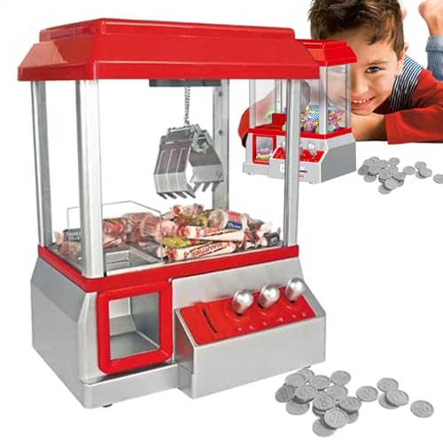 -Klauenmaschine - Electronic Arcade Claw Grabber Kids, Toy Crane Machine Mit Sound, Münzbetriebenes Fairground -Grabber -Spiel, Tragbare Kranmaschine, LED Grabber Toy Für Geburtstage Partys von Generic