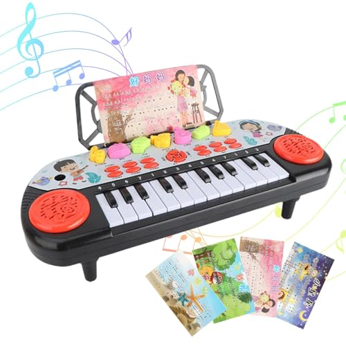 Klavier -Tastatur - Kindertastaturklavier mit Mehreren Funktionen | Bildungsspielzeug für Mädchen und im Alter von 3 bis 6 | Klavier -Tastatur für Anfänger, unterhaltsames Lernwerkzeu von Generic