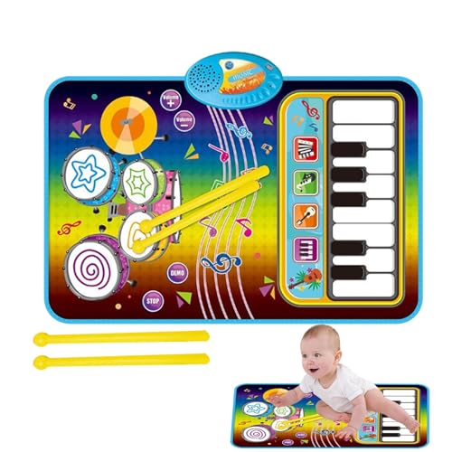 Klaviermatte für Musikklavier, Bodenmatte für elektronische Klavier, Entwicklung mit 2 Trommelstöcken, Früherziehungsmatte für Weihnachten, Geburtstag, Feiertag Klaviermatte für Musikklavier, Bodenmatte für elektronische Klavier, Entwicklung mit 2 Trommelstöcken, Früherziehungsmatte für Weihnachten, Geburtstag, Feiertag von Generic