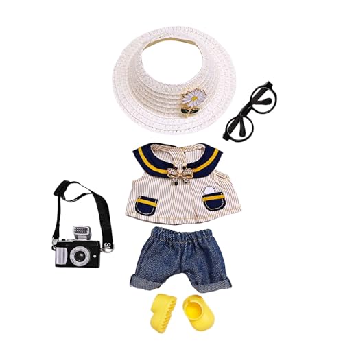 Kleidung für Puppen (Keine Puppe) Handgemachte Kleidung für Puppen Outfits für 17cm Sammlerstücke Stilvolle für den Urlaub Tne471 (11x4x4cm) von Generic