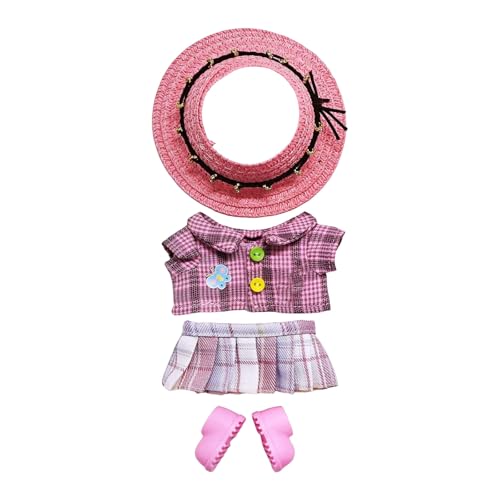 Kleidung für Puppen (Keine Puppe) Handgemachte Kleidung für Puppen Outfits für 17cm Sammlerstücke Stilvolle für den Urlaub Tne472 (11x4x4cm) von Generic