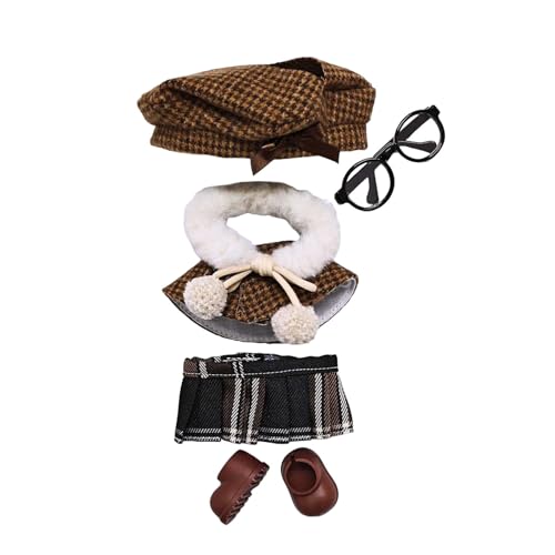 Kleidung für Puppen (Keine Puppe) Handgemachte Kleidung für Puppen Outfits für 17cm Sammlerstücke Stilvolle für den Urlaub Tne476 (11x4x4cm) von Generic