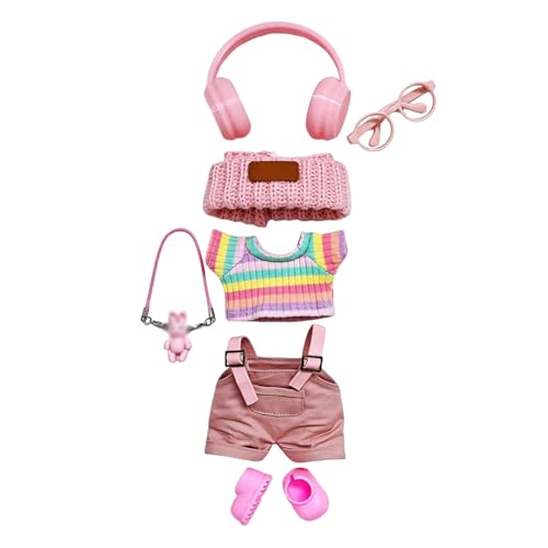 Kleidung für Puppen (Keine Puppe) Handgemachte Kleidung für Puppen Outfits für 17cm Sammlerstücke Stilvolle für den Urlaub Tne477 (11x4x4cm) von Generic