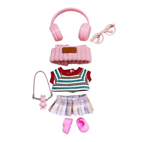 Kleidung für Puppen (Keine Puppe) Handgemachte Kleidung für Puppen Outfits für 17cm Sammlerstücke Stilvolle für den Urlaub Tne477 (11x4x4cm) von Generic