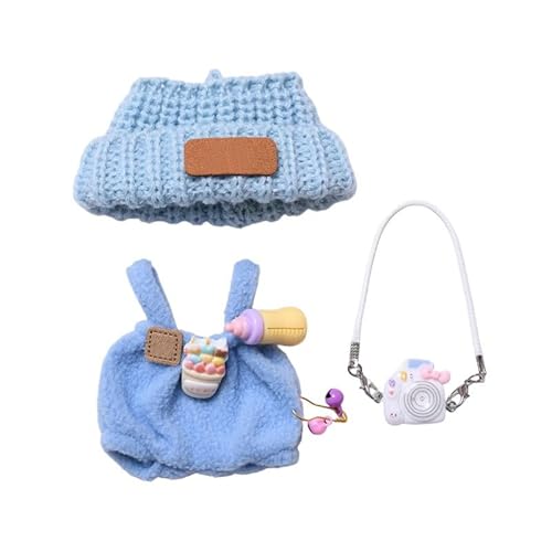 Kleidung für Puppen (Keine Puppe) Handgemachte Kleidung für Puppen Outfits für 17cm Sammlerstücke Stilvolle für den Urlaub Tne543 (Blue, 10cm) von Generic