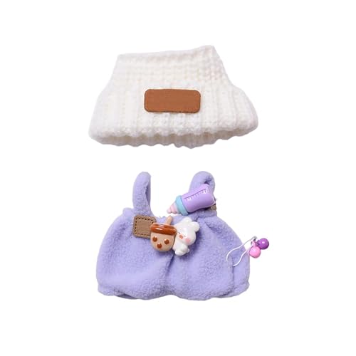 Kleidung für Puppen (Keine Puppe) Handgemachte Kleidung für Puppen Outfits für 17cm Sammlerstücke Stilvolle für den Urlaub Tne702 (Purple, 10cm) von Generic
