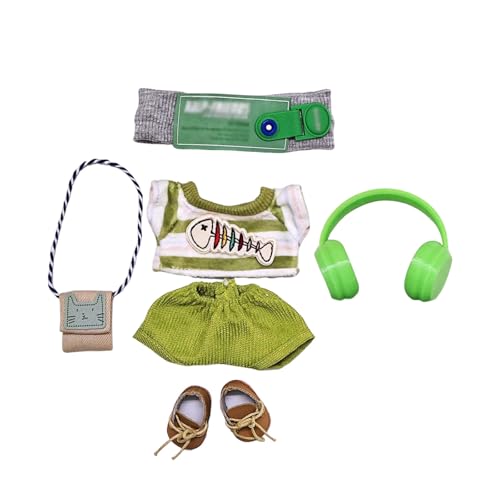 Kleidung für Puppen (Keine Puppe) Handgemachte Kleidung für Puppen Outfits für 17cm Sammlerstücke Stilvolle für den Urlaub Tne759 (11x4x4cm) von Generic
