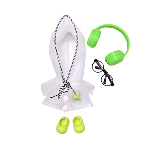Kleidung für Puppen (Keine Puppe) Handgemachte Kleidung für Puppen Outfits für 17cm Sammlerstücke Stilvolle für den Urlaub Tne762 (White, 11x4x4cm) von Generic