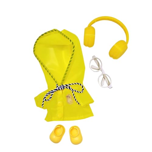 Kleidung für Puppen (Keine Puppe) Handgemachte Kleidung für Puppen Outfits für 17cm Sammlerstücke Stilvolle für den Urlaub Tne762 (Yellow, 11x4x4cm) von Generic