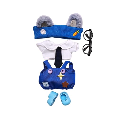 Kleidung für Puppen (Keine Puppe) Handgemachte Kleidung für Puppen Outfits für 17cm Sammlerstücke Stilvolle für den Urlaub Tne763 (Blue, 11x4x4cm) von Generic
