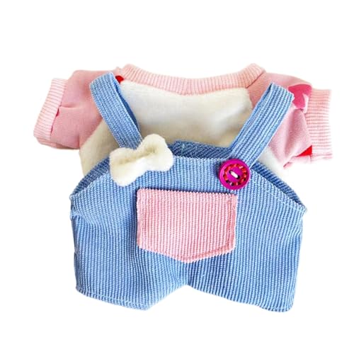 Kleidungsset Für Plüschpuppen - Overalls Und Oberteile Für Puppen, Süße Overalls Und Tops Cartoon 20cm | Gefüllte Puppenkostüme Für Frauen Und Mädchen, Rollenspielspielzeug Für Wohnzimmer Kleidungsset Für Plüschpuppen - Overalls Und Oberteile Für Puppen, Süße Overalls Und Tops Cartoon 20cm | Gefüllte Puppenkostüme Für Frauen Und Mädchen, Rollenspielspielzeug Für Wohnzimmer von Generic