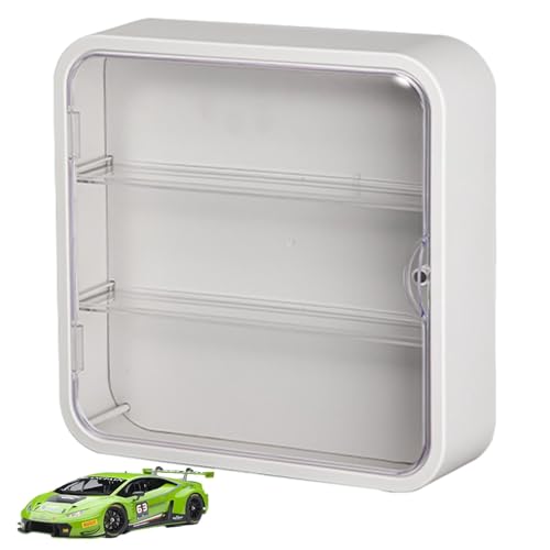 Kleine Figurenanzeigekoffer - Staubdestellbarer Organizer, 3 Ebenen Aktion Spielzeugspeicher | Magnettür -Anzeigeregal, Dollbox mit großer Kapazität, Multi -Layer -Organizer für Sammlerstücke, Aktions von Generic