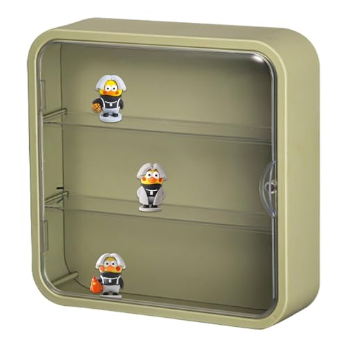 Kleine Figurenvitrine – Miniaturvitrine, 3-lagige staubdichte Aufbewahrungsbox | Magnetisches Türregal, große Box für Puppen, Figuren, Spielzeug, Sammlervitrine Kleine Figurenvitrine – Miniaturvitrine, 3-lagige staubdichte Aufbewahrungsbox | Magnetisches Türregal, große Box für Puppen, Figuren, Spielzeug, Sammlervitrine von Generic