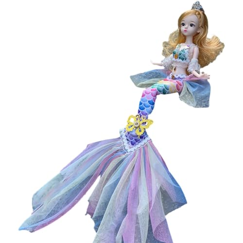 Kleine Meerjungfrau-Puppe - Vom Film inspirierte Klassische Modepuppe Prinzessin -Sicher und geruchlos kleine Meerjungfrau-Puppe, weich und schön für Weihnachts- und Geburtstagsgeschenke von Generic