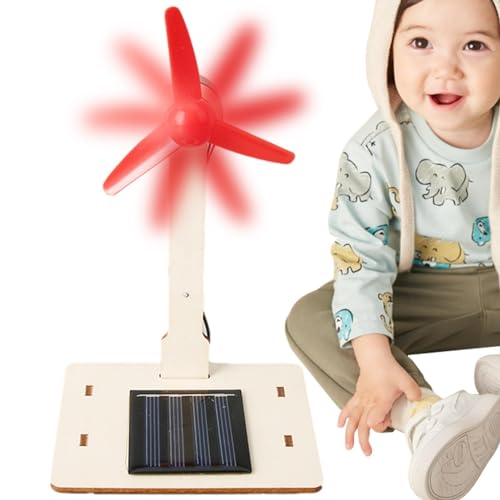 Kleine Windturbinen |- Kleine Windturbinen, solarbetriebene Windturbinen | kleine Windturbine Solar Modell Mühle Solarmodell Spielzeug für Kinder edu von Generic
