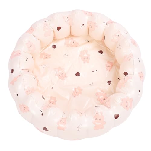 Kleiner Aufblasbarer Pool, Blow Ball Pit Play -Pool für Kleinkinder Tragbare Faltbare PVC mit Niedlichen Leuchtenden Farben für den Innen (Hase) von Generic