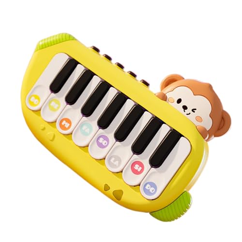 Kleines Affen-Klavier – Musiktastatur für | Multifunktionales Lernspielzeug, tragbare Musikinstrumente für 3 bis 5 Jahre, kreative und pädagogische Entwicklung von Generic