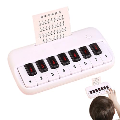 Kleines Klavier, Reiseklavier - tragbares Musikinstrument für Reisen | Kleine tragbare Klavier -Tastatur mit 15 Tasten für Anfänger, bei Kindern mit Pocket Piano - Musikliebhaber von 3 bis 6 Jahren von Generic
