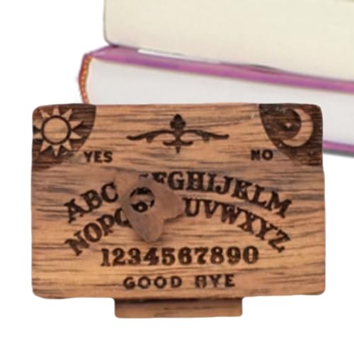Kleines mystisches Ouija-Brett-Set – Deluxe-Mini-Geisterkanalisierungsbrettspiel mit Zeiger | Okkultes Kommunikationsgerät in Reisegröße, Zubehör für spirituelle Sitzungen zur Geisterjagd und für Hexe Kleines mystisches Ouija-Brett-Set – Deluxe-Mini-Geisterkanalisierungsbrettspiel mit Zeiger | Okkultes Kommunikationsgerät in Reisegröße, Zubehör für spirituelle Sitzungen zur Geisterjagd und für Hexe von Generic