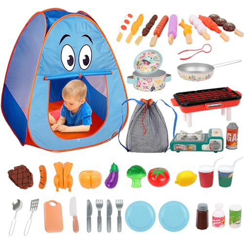 Kleinkind Campingspielzeug - Abenteuer -Spielset mit falschem Essen, Kochtopf | Fantasievolles Totend Play Kit für jungenn und Mädchen, Camping im Innenraum im Freien, spaßig, pädagogisches Rollenspie Kleinkind Campingspielzeug - Abenteuer -Spielset mit falschem Essen, Kochtopf | Fantasievolles Totend Play Kit für jungenn und Mädchen, Camping im Innenraum im Freien, spaßig, pädagogisches Rollenspie von Generic