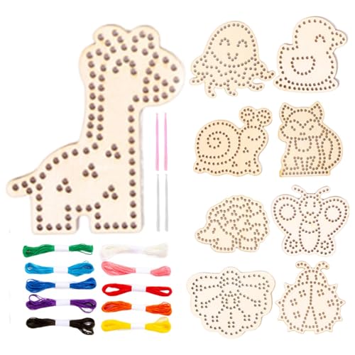 Kleinkind Schnürkarten Set, Lernspielzeug Nähkarten, Fädelspiel Mit Tiermotiven - Feinmotorik-Förderung, Kreative Beschäftigung, Ruhige Lernzeit, Tischspiel Für Vorschule Und Frühförderung Kleinkind Schnürkarten Set, Lernspielzeug Nähkarten, Fädelspiel Mit Tiermotiven - Feinmotorik-Förderung, Kreative Beschäftigung, Ruhige Lernzeit, Tischspiel Für Vorschule Und Frühförderung von Generic