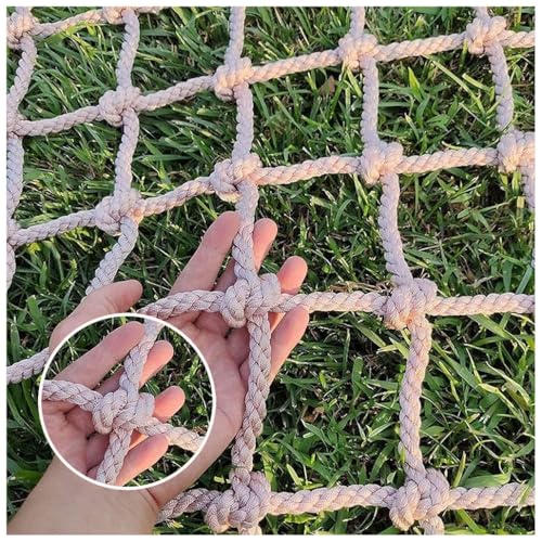 Kletternetz Treppen Balkon Schutzseil Netz, Sicherheitsnetz Kinder, Draussen Dekor Netz Schutz Zaun Outdoor-Kletternetz Fitness Net Für Kinder Treppenschutznetz(12X12cm,2X6m/6.6X19.69ft) von Generic