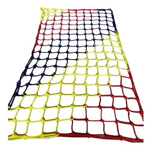 Kletternetz Treppen Balkon Schutzseil Netz, Sicherheitsnetz Kinder, Draussen Dekor Schutz Zaun Outdoor-Kletternetz(8mm*10cm,3X4m/9.8X13.12ft) von Generic