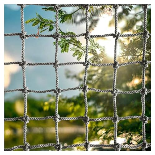 Kletternetz für Kinder und Erwachsene Seil Netz Cargo Net Armee Klettern Leiter Groß Outdoor Indoor Physiical Training Klettern(12mm*14cm,1X9m/3.3X29.53ft) von Generic