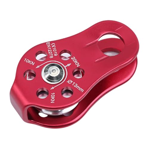 Kletterrolle für Felswände – Rettungsrolle, Rettungsrolle aus Aluminium | Riemenscheibe für Rettungs- und Sicherheitsausrüstung, Riemenscheibe mit festem Auge mit einer Riemenscheibe, 20 kN, für Kletterrolle für Felswände – Rettungsrolle, Rettungsrolle aus Aluminium | Riemenscheibe für Rettungs- und Sicherheitsausrüstung, Riemenscheibe mit festem Auge mit einer Riemenscheibe, 20 kN, für von Generic