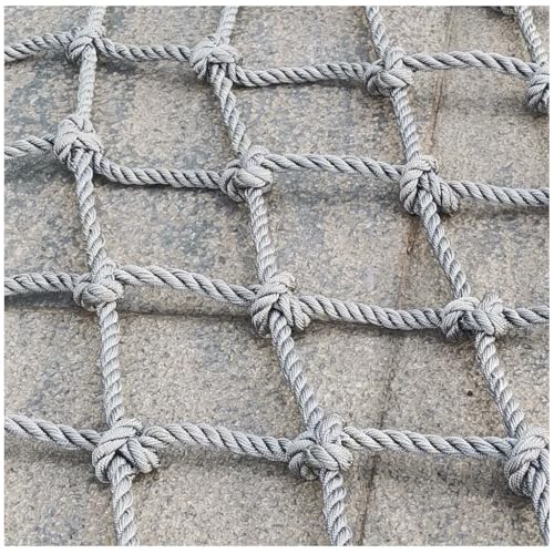 Kletterseilleiter Sicherheitsnetz Fitness Schaukelleiternetz LKW Deck Frachtnetze Kinderspielplatz Seildurchmesser 14mm(3X4m/9.8X13.12ft) von Generic