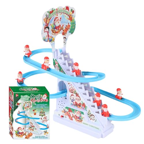 Kletterspielzeug mit elektrischer Rutsche, Weihnachtsmann-Kletterspielzeug - Spielzeug zum Treppensteigen, elektrisches Spielzeug - Weihnachtsmann-Kletterset, Lernspielzeug, Weihnachtsrutsche Co Kletterspielzeug mit elektrischer Rutsche, Weihnachtsmann-Kletterspielzeug - Spielzeug zum Treppensteigen, elektrisches Spielzeug - Weihnachtsmann-Kletterset, Lernspielzeug, Weihnachtsrutsche Co von Generic