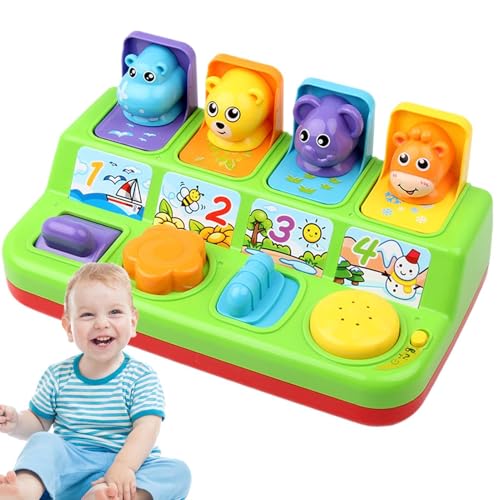 Knöpfspielzeug für Kinder, Knöpfe, Spielzeug zum Verstecken und Suchen für Kleinkinder, Spielzeug für Kinder ab 12 Monaten mit 4 Cartoon-Mustern, Spielzeug Knöpfspielzeug für Kinder, Knöpfe, Spielzeug zum Verstecken und Suchen für Kleinkinder, Spielzeug für Kinder ab 12 Monaten mit 4 Cartoon-Mustern, Spielzeug von Generic