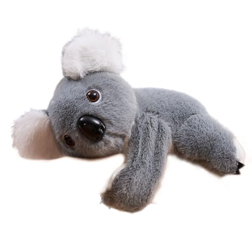 Koala Plüsch-Handgelenksbegleiter, 15 cm, weiches Stofftierband, kuscheliges graues Spielzeug mit Clip, Geschenkbereit für Zoo-Enthusiasten (Nettogewicht 100 g) Vzm552 (Grey, 15x10x5cm) von Generic