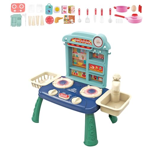 Kochspiel-Set für Kleinkinder, Kochset zum Kochen, 27-teiliges Kochset zum Spielen, Küchenzubehör für interaktives Spielzeug von Generic